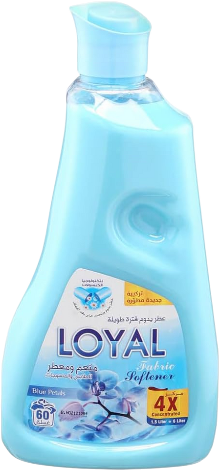 Loyal Blue Petals Fabric Softener & Freshener, 1500ml