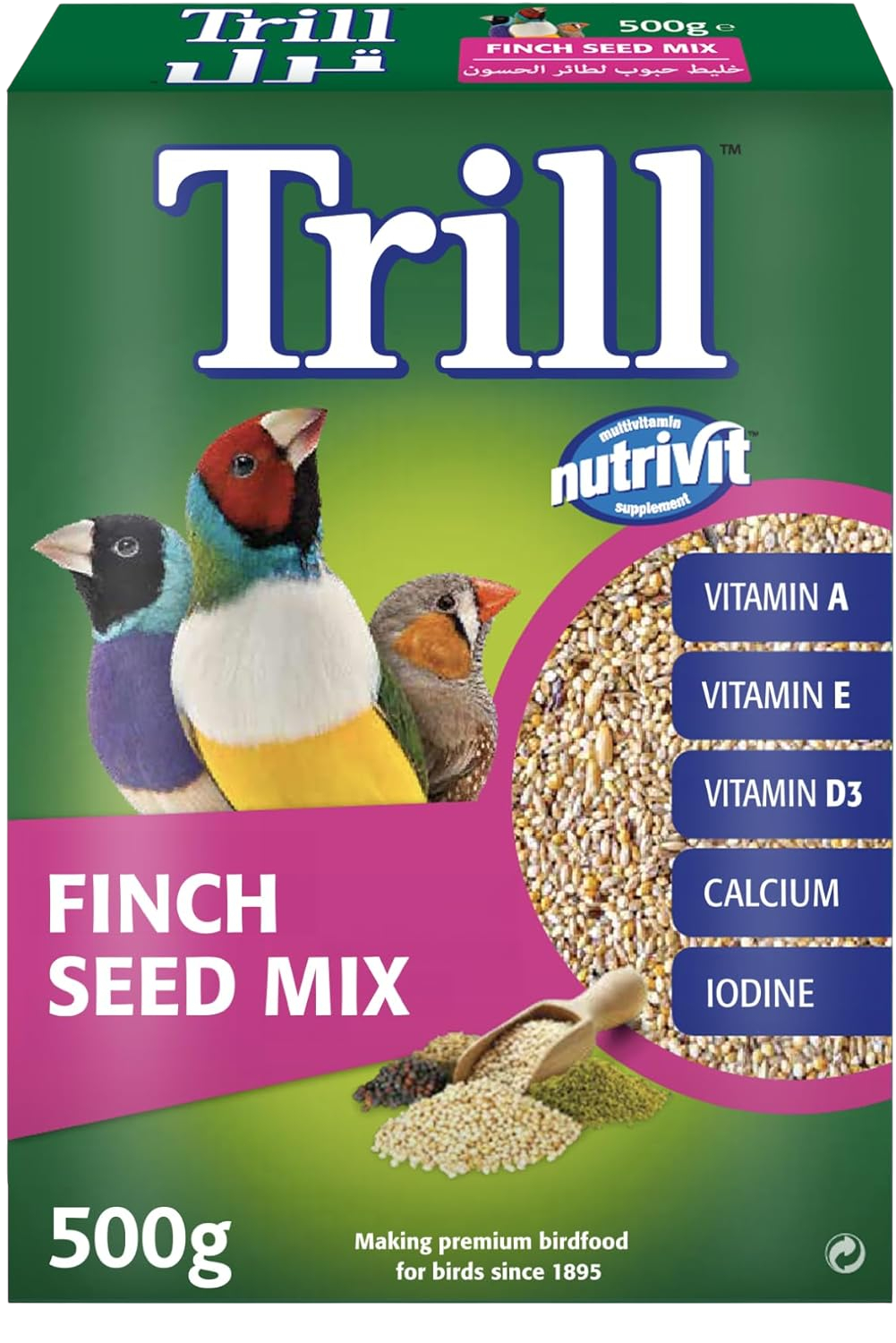 Trill Finch Seed Mix Bird Food, 500g