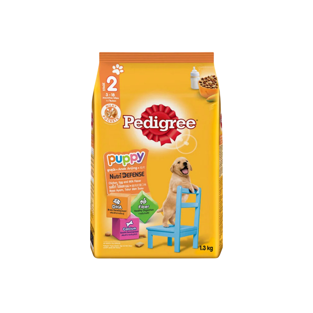 Pedigree Chicken, Egg and Milk Flavor Dry Dog Food, 1.3kg