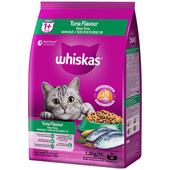 Whiskas Tuna Cat Dry Food Adult, 1.2kg