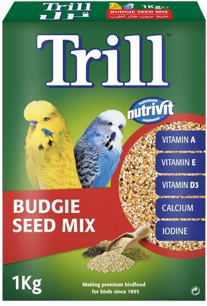Trill Budgie Seed Mix Bird Food, 1kg