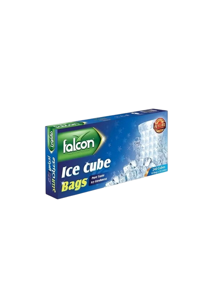 Falcon Ice Cube Bags Bio-Degradable 24 Cubes, 24x19cm (1 Pack x 10 Bags)