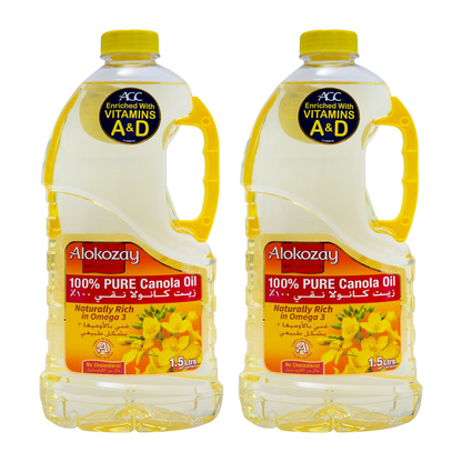 Alokozay Canola Oil, 2x1.5L