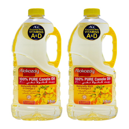 Alokozay Canola Oil, 2x1.5L