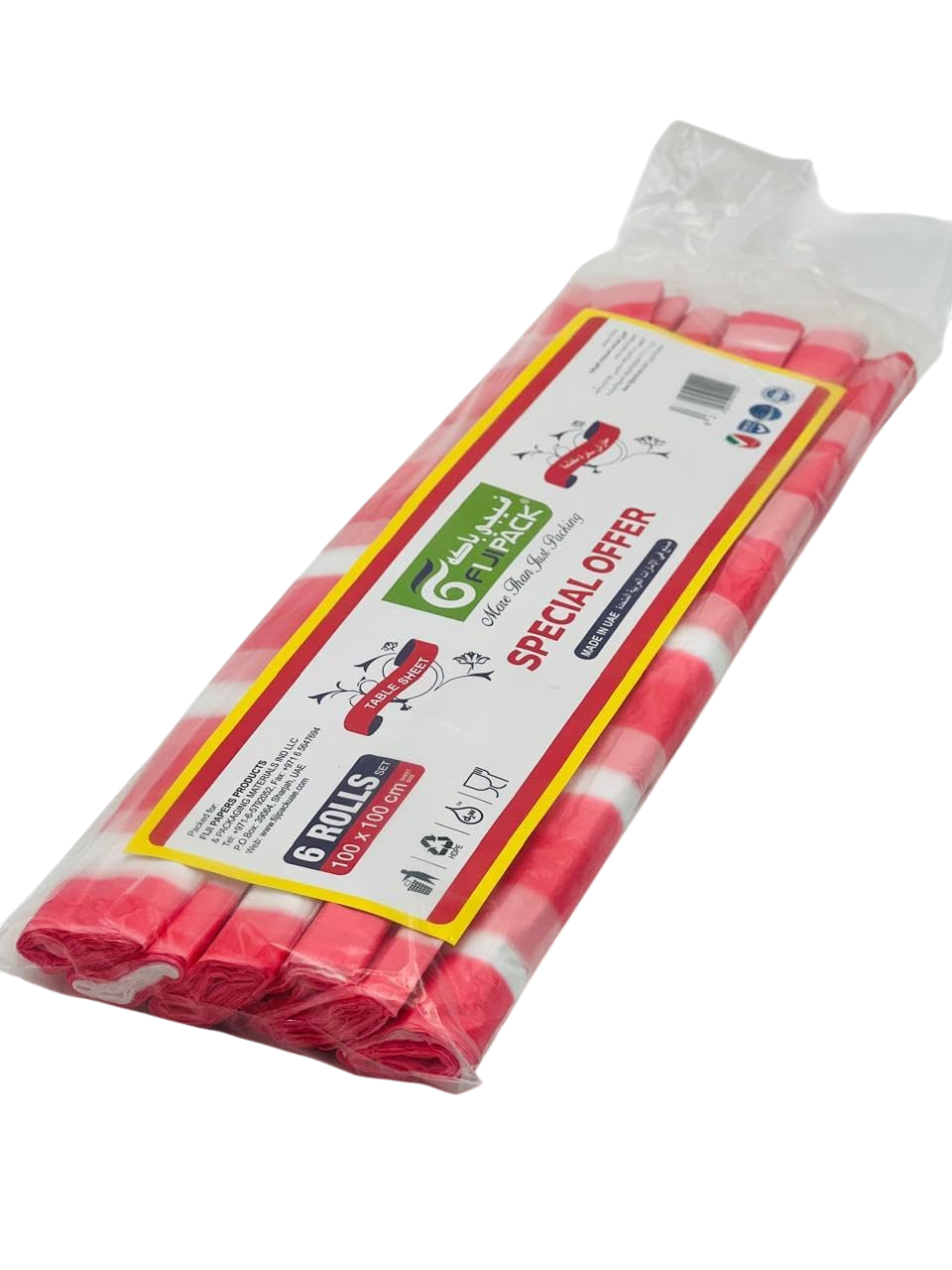 Fiji Pack Disposable Table Sheet, 6 Rolls