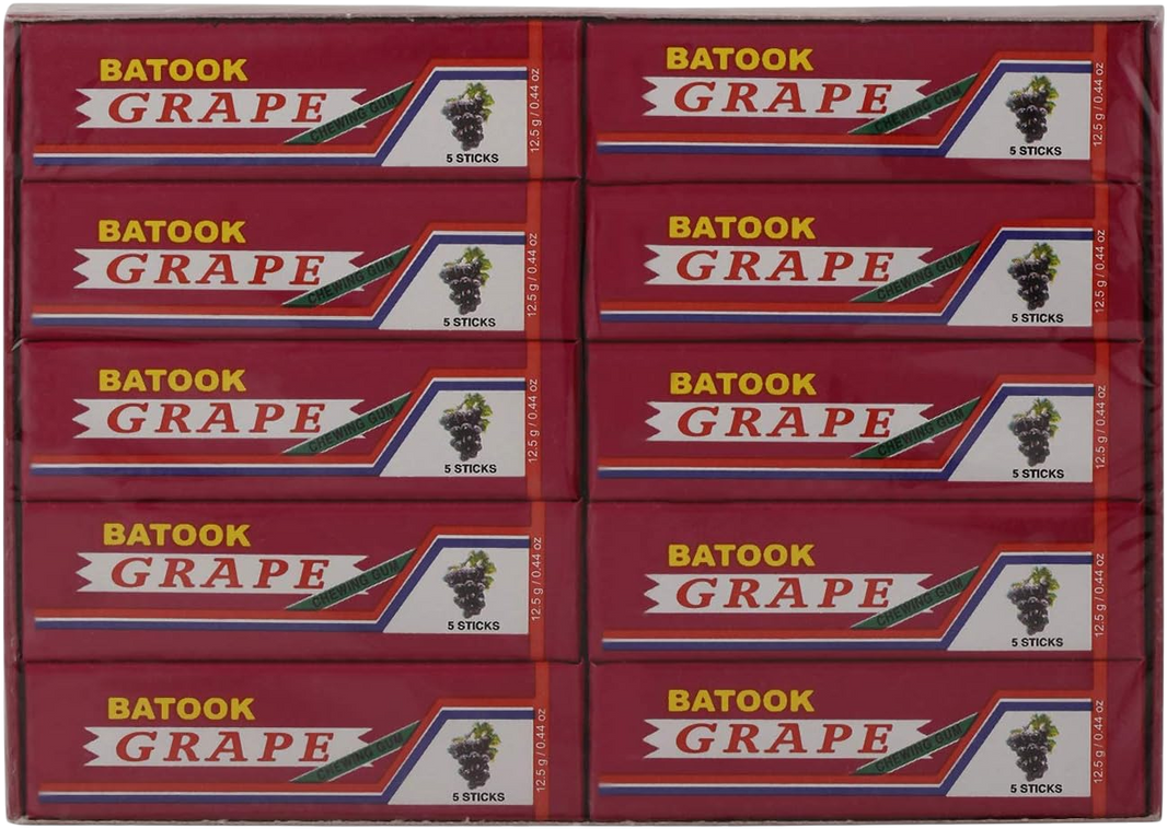 Batook Grape Flavoured Chewing Gum, 20x12.5g