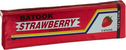 Batook Strawberry Chewing Gum, 5 Sticks, 20x12.5g