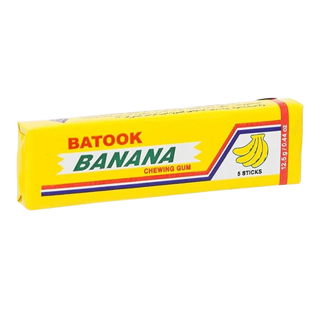 Batook Banana Chewing Gum, 20x12.5g