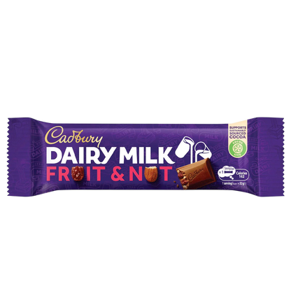 Cadbury Dairy Milk Fruit & Nut Chocolate Bar, 32g