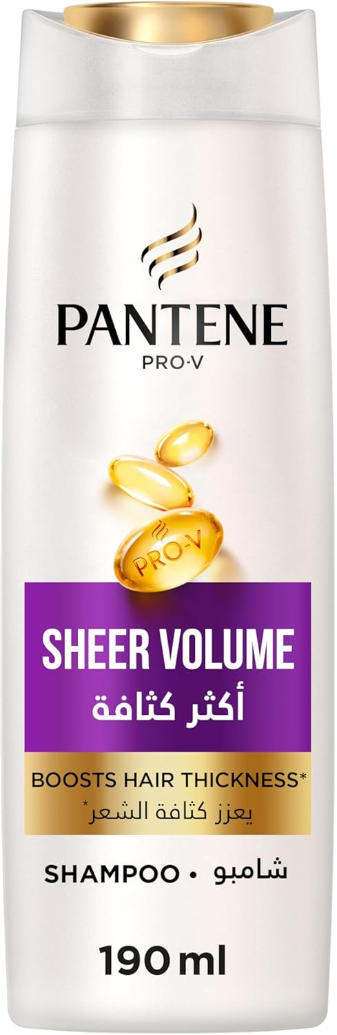 Pantene Sheer Volume Shampoo, 190ml