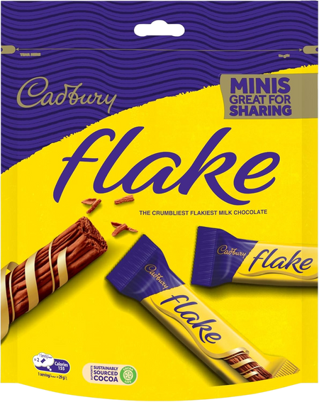 Cadbury Flake Minis Chocolate Pouch, 145g