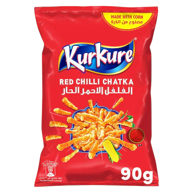 Kurkure Puffcorn Chilli Chatka Flavour 90 g