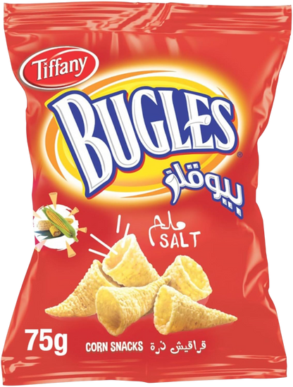 Tiffany Bugles Corn Snacks Cheese, 75g