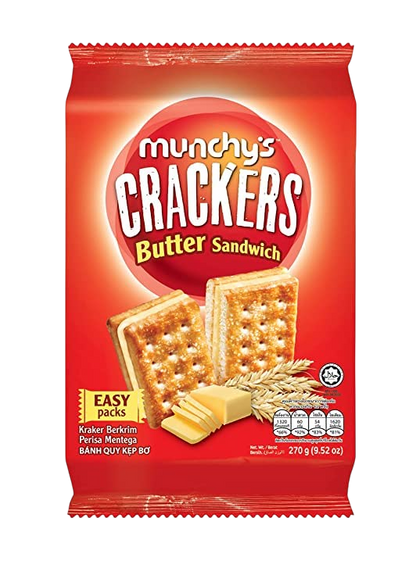 Munchy's Butter Sandwich Crackers, 270g