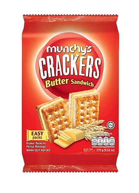 Munchy's Butter Sandwich Crackers, 270g