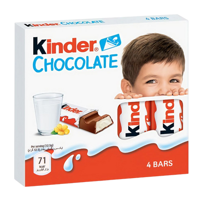 Kinder Chocolate (4 Bars), 50g
