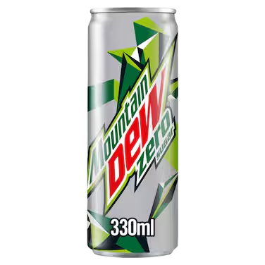 Mountain Dew Zero Sugar Cans, 330ml