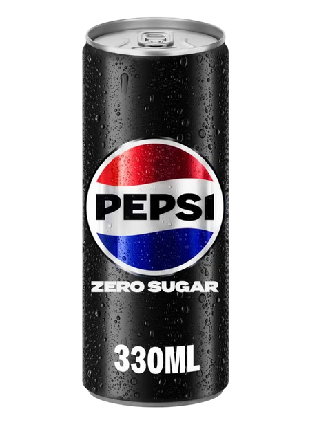 Pepsi Cola Zero Sugar Can, 330ml