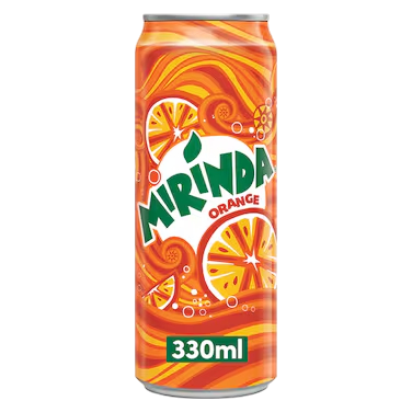 Mirinda Orange Soft Drink Can, 330ml
