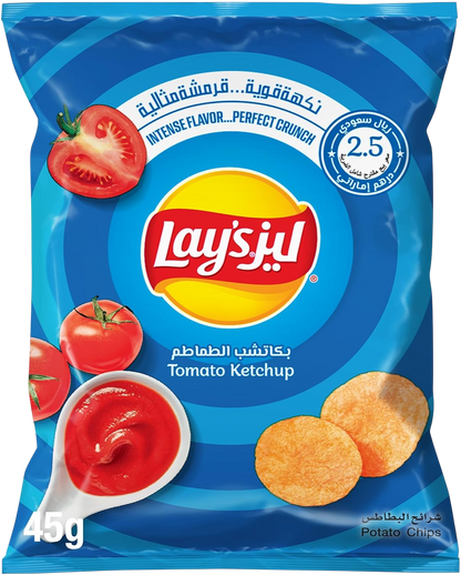 Lay's Tomato Ketchup Potato Chips, 45g