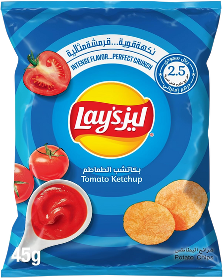 Lay's Tomato Ketchup Potato Chips, 45g