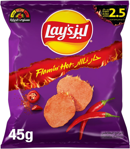 Lay's Flamin' Hot Potato Chips, 45g