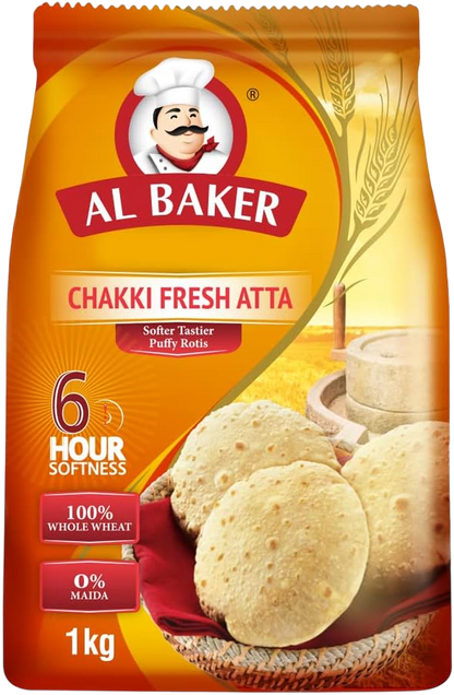 Al Baker Flour, Plain and Atta 2kg+1kg