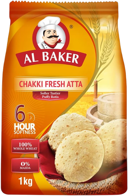 Al Baker Flour, Plain and Atta 2kg+1kg