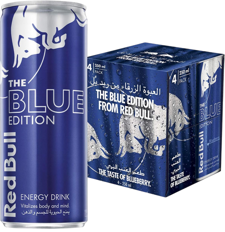 Redbull Blueberry Energy Drink, 4x250ml