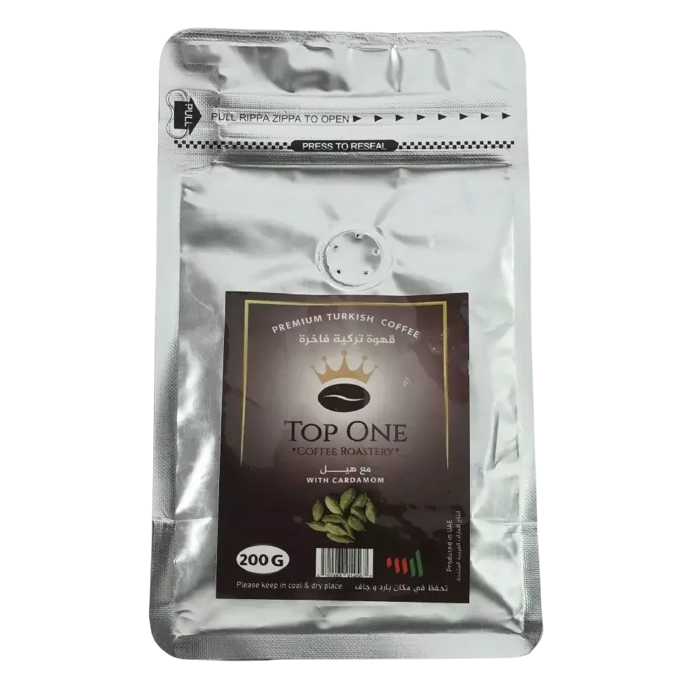 TOP ONE COFFEE R. ASSORTED GROUND COFFEE 250G CARDAMOM