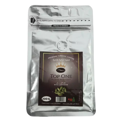 TOP ONE COFFEE R. ASSORTED GROUND COFFEE 250G CARDAMOM