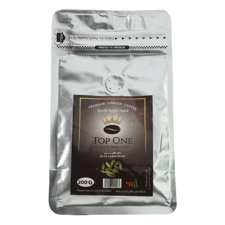 TOP ONE COFFEE R. ASSORTED GROUND COFFEE 250G CARDAMOM