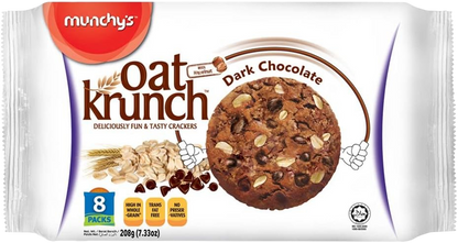 Munchy's Oat Krunch Dark Chocolate Oat Cookies, 208g