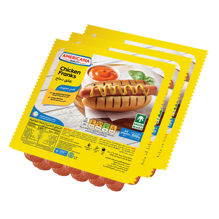 Americana Chicken Frank, 3x300g