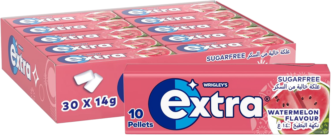 Wrigley's  Extra Watermelon Pellets Red White Gum, 14g