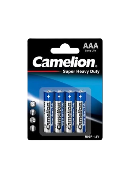 Camelion Heavy Duty 1.5 AAA Batteries, 4 Pack