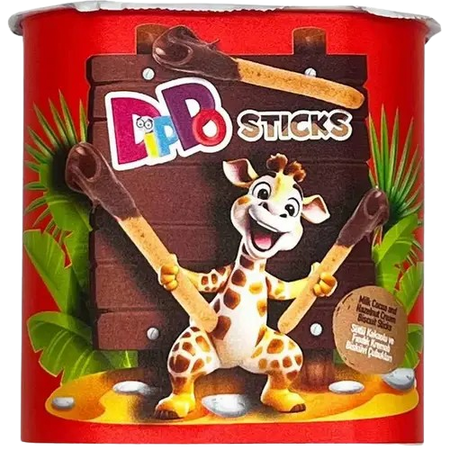 Dippo Chocolate Biscuit Sticks, 50g