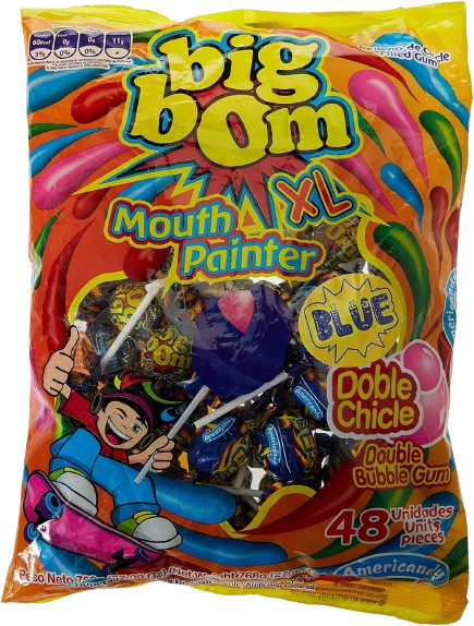 Big Bom XL Double Chicle Double Bubble Gum 768g x Pack of 48