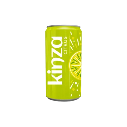 Kinza Citrus Soft Drink Can, 185ml