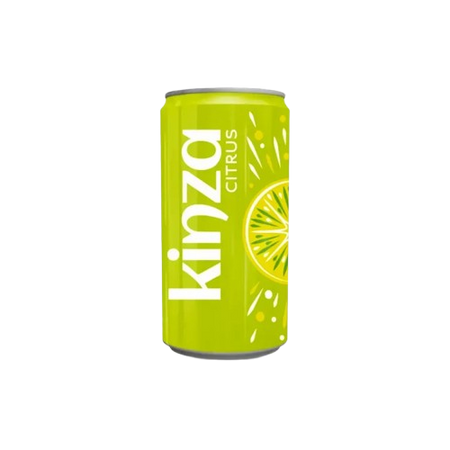 Kinza Citrus Soft Drink Can, 185ml