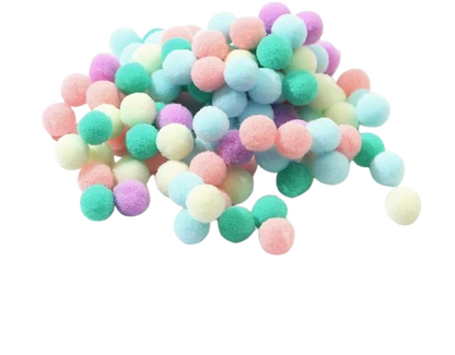 S.B.T Craft Item Pom Poms, 60 Pieces