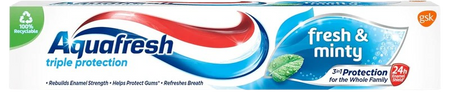 Aquafresh Menta Suave Toothpaste, 75ml