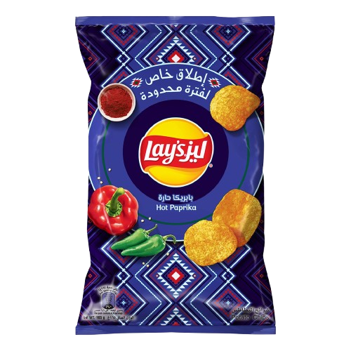 Lay's Paprika Hot Chips, 165g