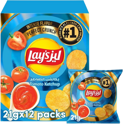 Lays Tomato Ketchup Potato Chips, 21g