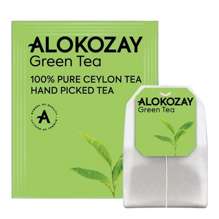 Alokozay Green Tea, 100% Pure Ceylon Tea - 25 Tea Bags