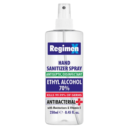 RegimenX Hand Sanitizer Spray, 250ml