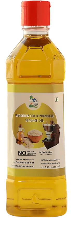 Home Taste Wooden Cold Pressed Sesame Oil, 500ml