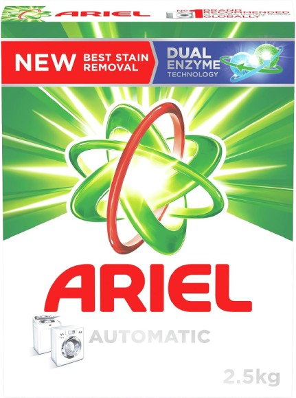 Ariel Fast Dissolving Laundry Detergent Powder, 2.5kg