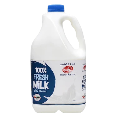 Al Ain Farms Full Cream Fresh Milk, 2L