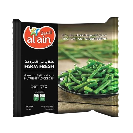 Al Ain Farm Fresh Crunchy Cut Green Beans, 400g